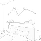 Filé System Wiggle Kit - 3 m string of lights with cable and 5 indoor black wooden components in various shapes