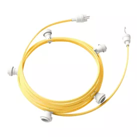   Ready to use with a 7.5 m Lumet string light set, 5 white lamp holders, hangers and plugs