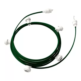   Ready to use with a 7.5 m Lumet string light set, 5 white lamp holders, hangers and plugs