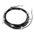 Ready-assembled, 12.5 m Lumet string light set with 10 white lamp holders, hook and plug