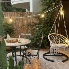 Ready-made, 7.5 m Lumet string light set with 5 black lamp holders, hook and plug