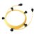 Ready-made, 7.5 m Lumet string light set with 5 black lamp holders, hook and plug