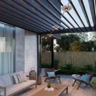 Maioliche' String Light Lumet system from 7.5 m, with fabric cable, 5 lamp holders and lampshades, hook and black plug