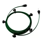 Ready-made, 7.5 m Lumet string light set with 5 black lamp holders, hook and plug