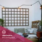 Ready-made, 7.5 m Lumet string light set with 5 black lamp holders, hook and plug