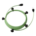 Ready-made, 7.5 m Lumet string light set with 5 black lamp holders, hook and plug