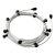 Ready-to-use 12.5 m Lumet String Light set with 10 black lamp holders, hangers and plugs
