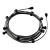 Ready-to-use 12.5 m Lumet String Light set with 10 black lamp holders, hangers and plugs
