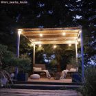 Ready-to-use 12.5 m Lumet String Light set with 10 black lamp holders, hangers and plugs