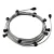 Ready-to-use 12.5 m Lumet String Light set with 10 black lamp holders, hangers and plugs
