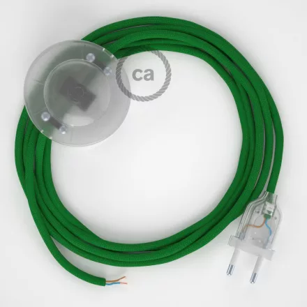  Connection base, RM06 green artificial silk 3 m. Select the color of the switch and connector.