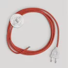 Light red cable lamp cord, 3 m