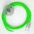  Connection base, RF06 Neon Green Rayon 3 m. Choose the color of the switch and connector.