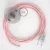 Connection base, RM16 Baby Pink Rayon 3 m. Choose the color of the switch and plug.