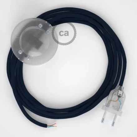  Connection base, RM20 dark blue rayon 3 m. Choose the color of the switch and connector.