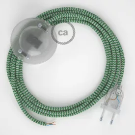    Connection base, RZ06 Green ZigZag Rayon 3 m. Choose the color of the switch and connector.