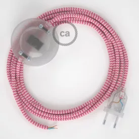   Connection base, RZ08 Fuchsia ZigZag Rayon 3 m. Select the color of the switch and plug.