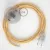  Connection base, RZ10 Yellow zigzag rayon 3 m. Choose the color of the switch and plug.
