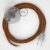 Connection base, RL22 Sparkly Copper Rayon 3 m. Choose the color of the switch and connector.