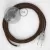  Connection base, RL13 Shiny brown rayon 3 m. Select the color of the switch and connector.