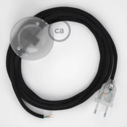  Connection base, RC04 Black Cotton 3 m. Select the color of the switch and plug.