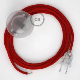    Connection base, RC35 fire red cotton 3 m. Choose the color of the switch and connector.