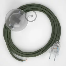    Connection base, RC63 green gray cotton 3 m. Select the color of the switch and plug.