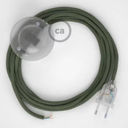  Connection base, RC63 green gray cotton 3 m. Select the color of the switch and plug.
