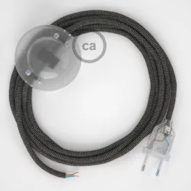    Connection base, RD74 anthracite zigzag cotton and natural linen 3 m. Select the color of the switch and connector.