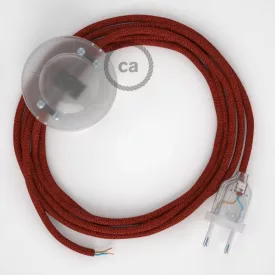    Connection base, RL09 Shiny red rayon 3 m. Select the color of the switch and connector.
