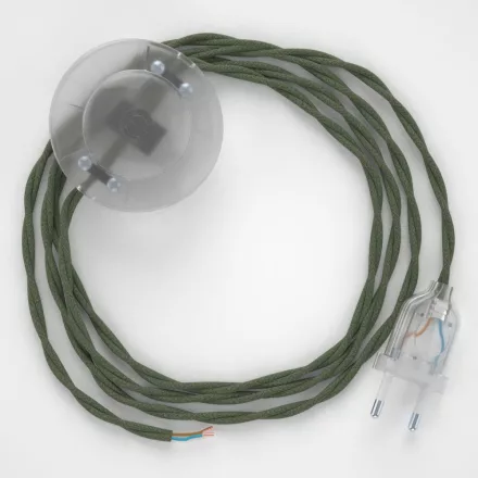  Connection base, TC63 Green Gray Cotton 3 m. Select the color of the switch and connector.