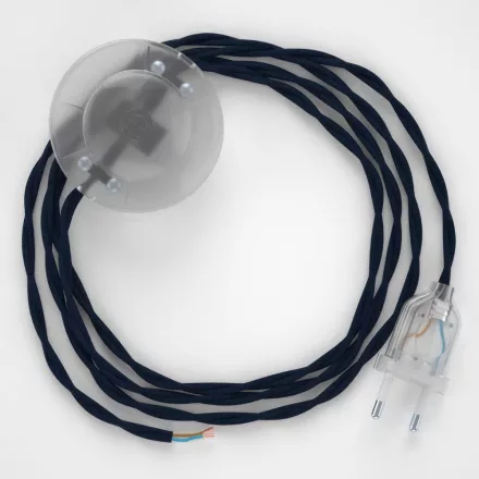 Connection base, TM20 dark blue rayon 3 m. Select the color of the switch and connector.