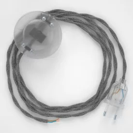   Connection base, TN02 gray natural canvas 3 m. Select the color of the switch and connector.