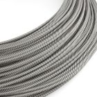  Extra low voltage power cable coated with silk-effect material Vertigo Slate White ERM37 - 50 m