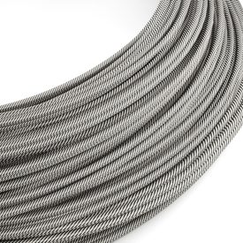    Extra low voltage power cable coated with silk-effect material Vertigo Slate White ERM37 - 50 m