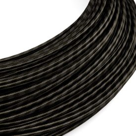   Extra low voltage power cable coated with silk-effect material Vertigo Graphite Black ERM54 - 50 m