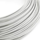  Extra low voltage power cable with silk-effect fabric coating, white RM01 - 50 m