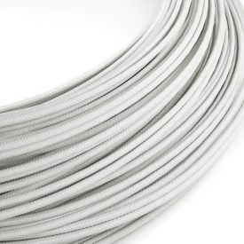    Extra low voltage power cable with silk-effect fabric coating, white RM01 - 50 m
