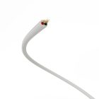  Extra low voltage power cable with silk-effect fabric coating, white RM01 - 50 m