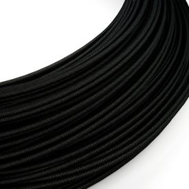    Extra low voltage power cable coated with silk-effect material Black RM04 - 50 m