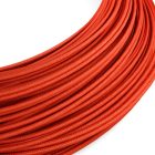  Extra low voltage power cable with silk-effect fabric coating, red RM09 - 50 m