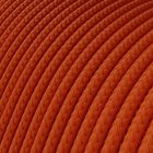 Extra low voltage power cable with silk-effect fabric coating, orange RM15 - 50 m