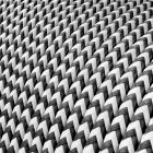  Extra low voltage power cable with silk-effect fabric coating ZigZag black and white RZ04 - 50 m