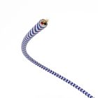  Extra low voltage power cable coated with silk-effect material ZigZag white and blue RZ12 - 50 m