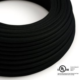    Round electrical cable 150 ft (45.72 m) reel RC04 black cotton - UL listed