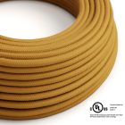  Round electrical cable 150 ft (45.72 m) reel RC31 Honey gold cotton - UL listed