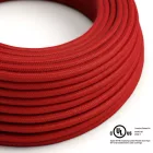  Round electrical cable 150 ft (45.72 m) reel RC35 Fire Red Cotton - UL listed