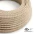  Round electrical cable 150 ft (45.72 m) reel RD51 Stripes Ancient pink cotton and natural canvas – UL listed