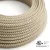  Round electrical cable 150 feet (45.72 m) reel RD63 pastille bark cotton and natural canvas - UL listed