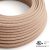  Round electrical cable 150 feet (45.72 m) reel RD71 ZigZag Ancient pink cotton and natural linen – UL listed